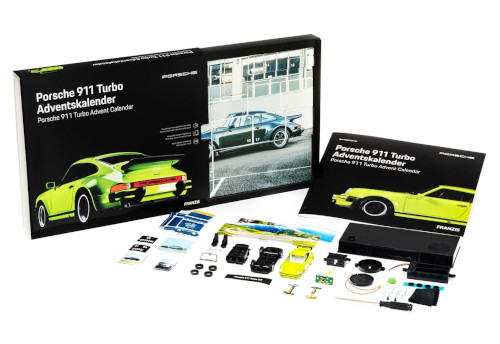 Franzis 55109-2 Adventskalender Porsche 911 Turbo Inhalt