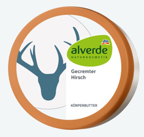 Alverde Creme personalisiert mit Hirsch