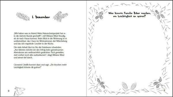 Inhalt - Familien-Adventskalender in Giraffensprache 2021