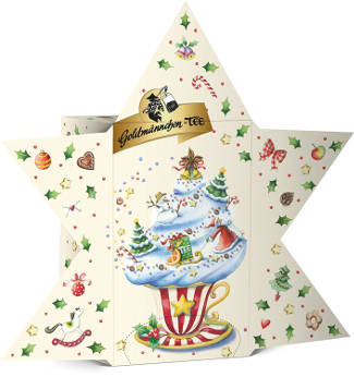 Goldmännchen-Tee Stern Adventskalender