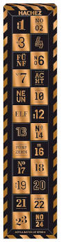 Hachez Adventskalender Würfel Schokoladenkalender