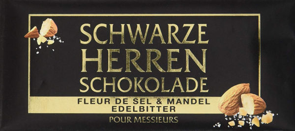 Schwarze Herrenschokolade