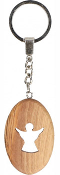 Schlüsselanhänger Schutzengel Holz