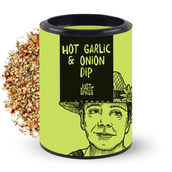 Just Spices Dose Hot Garlic & Onion Dip 2021