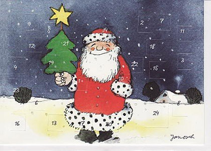 ADVENTSKALENDER POSTKARTE