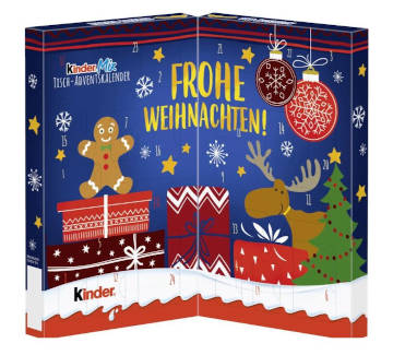 Schokolade Ferrero Kinder Mix Tisch Adventskalender 2019