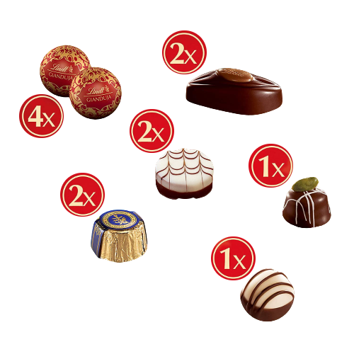 Inhalt Lindt 1001 Weihnachtstraum Adventskalender