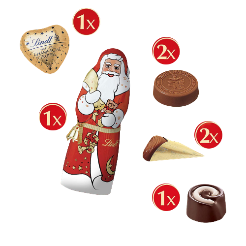 Inhalt Lindt 1001 Weihnachtstraum Adventskalender