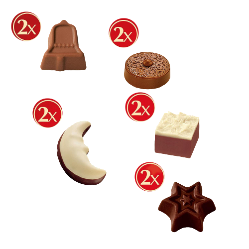 Inhalt Lindt 1001 Weihnachtstraum Adventskalender