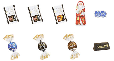Inhalt Lindt & Sprüngli Edelbitter Adventskalender
