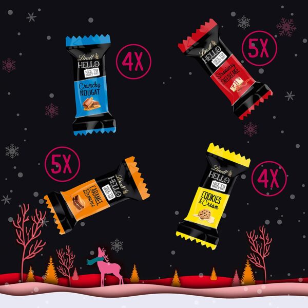 Inhalt - Lindt Hello Tannnenbaum Adventskalender 2021