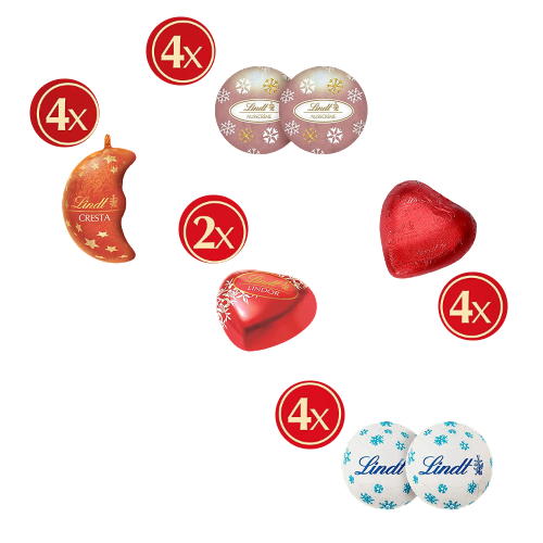 Inhalt Lindt Pärchen Adventskalender