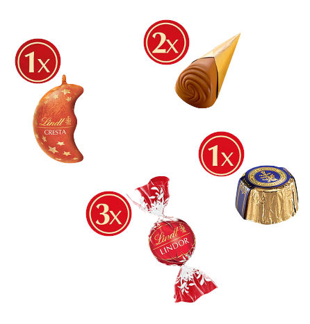 Inhalt Lindt Weihnachts-Tradition Adventskalender
