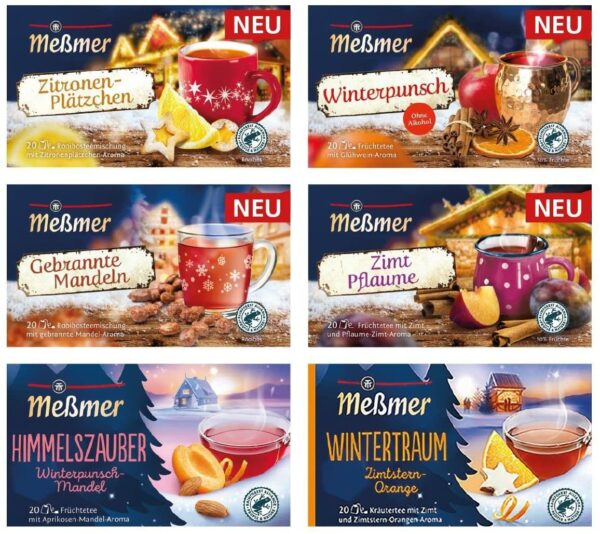 Inhalt - Meßmer Tee Adventskalender 2021