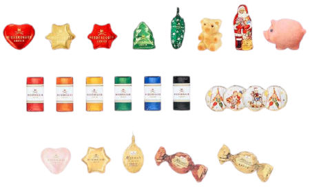 Inhalt Niederegger Adventskalender Pyramide