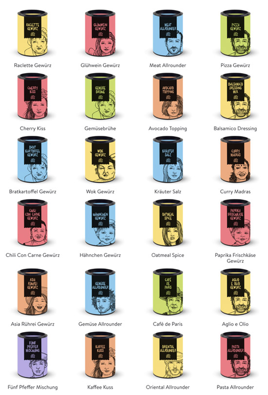 Inhalt Just Spices Adventskalender