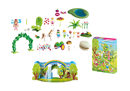Playmobil 4158 - Adventskalender Einhorn im Feenland Inhalt