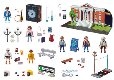 Inhalt PLAYMOBIL Adventskalender Back to the Future