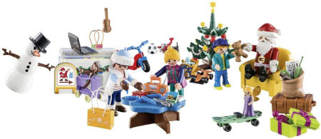 Inhalt PLAYMOBIL Adventskalender Weihnachten im Spielwarengeschäft