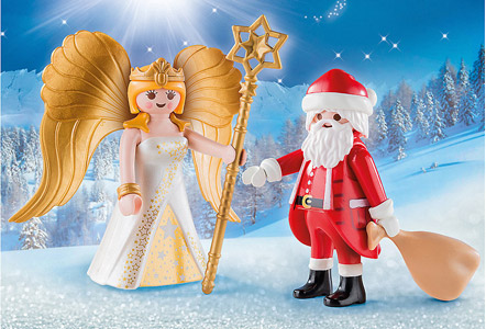 Playmobil Weihnachtsmann und Engel