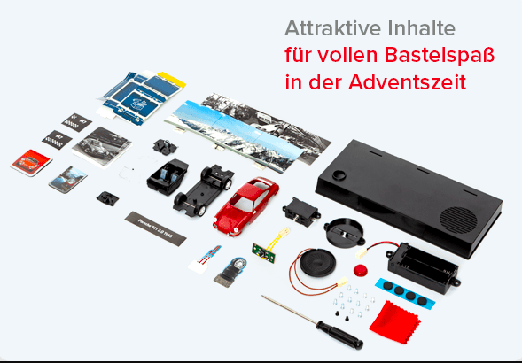 Franzis Porsche 911 Adventskalender 2021 - Inhalt