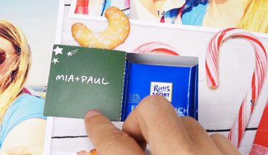 Foto Adventskalender mit Schokolade von posterxxl