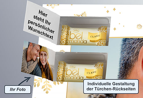 Inhalt - Foto-Adventskalender mit Marzipanfüllung 2021
