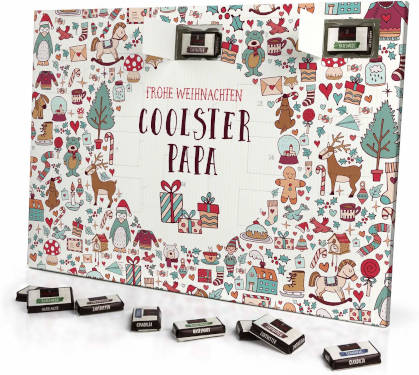Schokoladen Adventskalender Printplanet coolster Papa