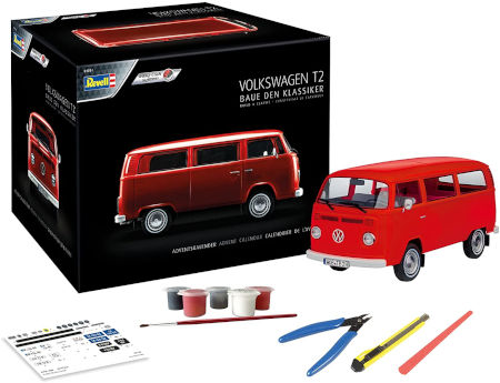 Revell 1034 Adventskalender Volkswagen VW T2 Bus Inhalt