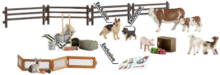 Inhalt Schleich Adventskalender Bauernhof 2014