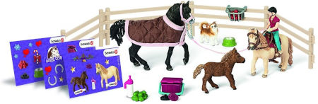 Inhalt Schleich Adventskalender Pferde 2017