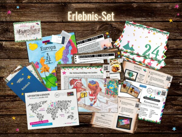 Inhalt - Schneggi & Spatzl Adventskalender Erlebnis-Set 2021