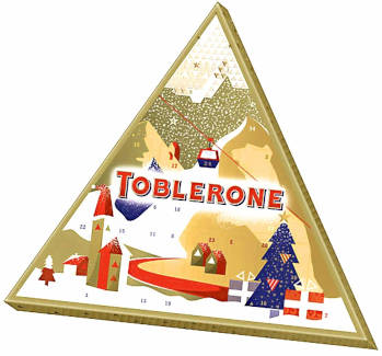 Schokolade Toblerone Adventskalender