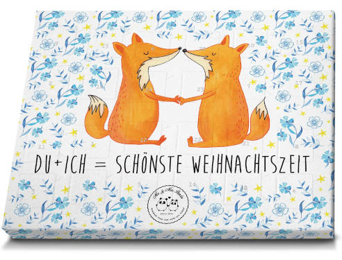 Mr. & Mrs. Panda Schokoladen Adventskalender Fuchs Liebe Weihnachtszeit
