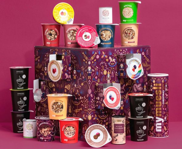 Inhalt: mymuesli Premium Adventskalender 2020