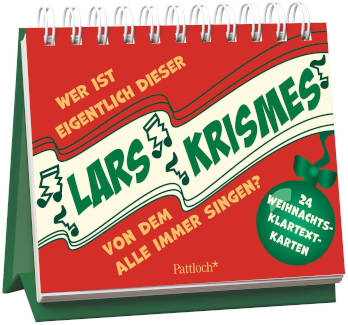 Postkarten Aufsteller Adventskalender Wer ist eigentlich dieser Lars Krismes