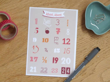 Postkarte Kalender