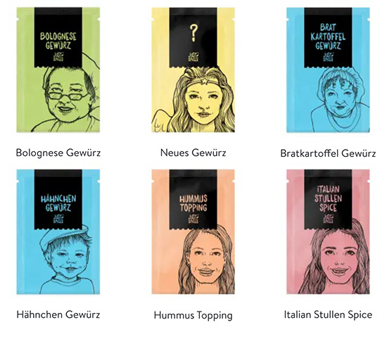 Inhalt Just Spices kleiner Adventskalender 2020